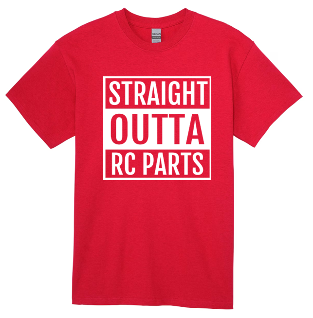 STRAIGHT OUT OF RC PARTS TEE